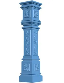 Column pattern T0007343 download free stl files 3d model for CNC wood carving