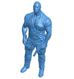 Combatant B010283 file Obj or Stl free download 3D Model for CNC and 3d printer