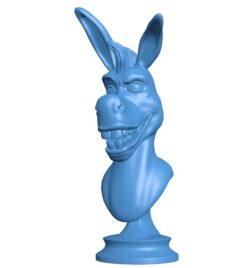 Donkey from Shrek B010302 file Obj or Stl free download 3D Model for CNC and 3d printer