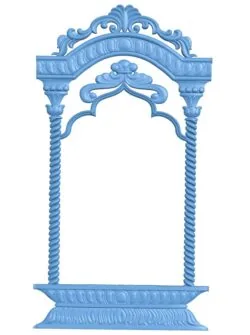 Door frame pattern T0007345 download free stl files 3d model for CNC wood carving