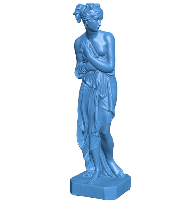 Iphigenia B01040 file Obj or Stl free download 3D Model for CNC and 3d printer