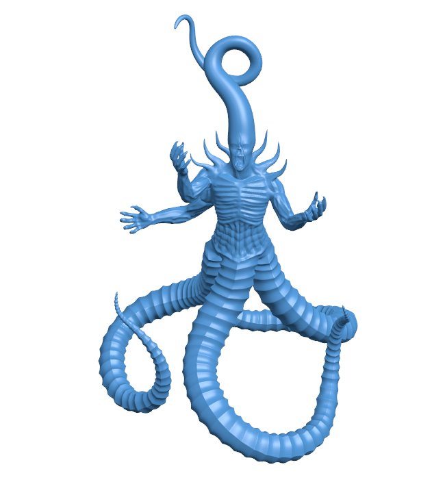 Nyarlathotep B010312 file Obj or Stl free download 3D Model for CNC and 3d printer