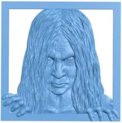 Samara framed scary T0007358 download free stl files 3d model for CNC wood carving