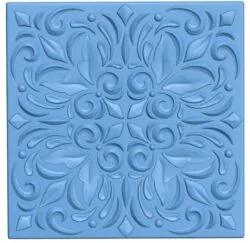 Square pattern T0007254 download free stl files 3d model for CNC wood carving