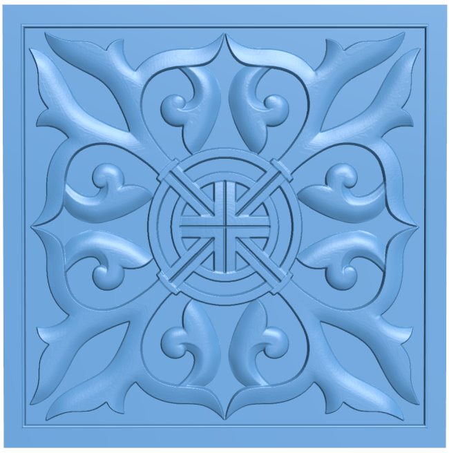 Square pattern T0007260 download free stl files 3d model for CNC wood carving