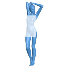 Women B010360 file Obj or Stl free download 3D Model for CNC and 3d printer