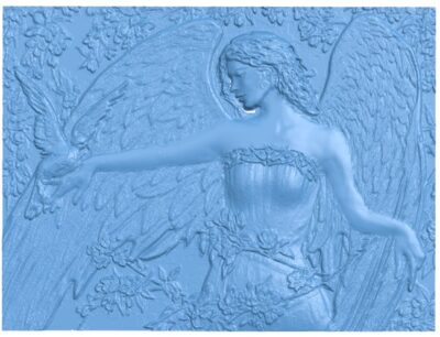 Angel T0008304 download free stl files 3d model for CNC wood carving