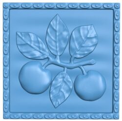 Apples painting T0007902 download free stl files 3d model for CNC wood carving