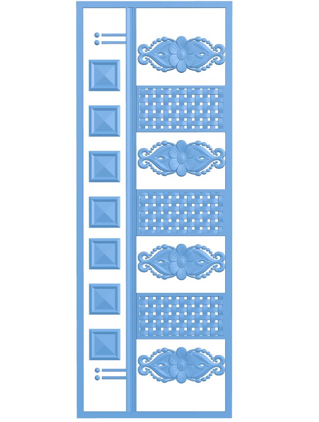 Door frame pattern T0007826 download free stl files 3d model for CNC wood carving