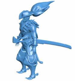 High Noon Yasuo B010568 3d model file for 3d printer