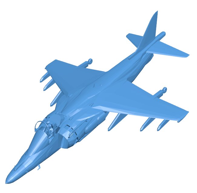 McDonnell Douglas AV-8B Harrier II B010572 3d model file for 3d printer