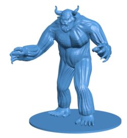 Abominable yeti new B010837 3d model file for 3d printer