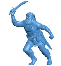 Bandit captain male B010836 3d model file for 3d printer