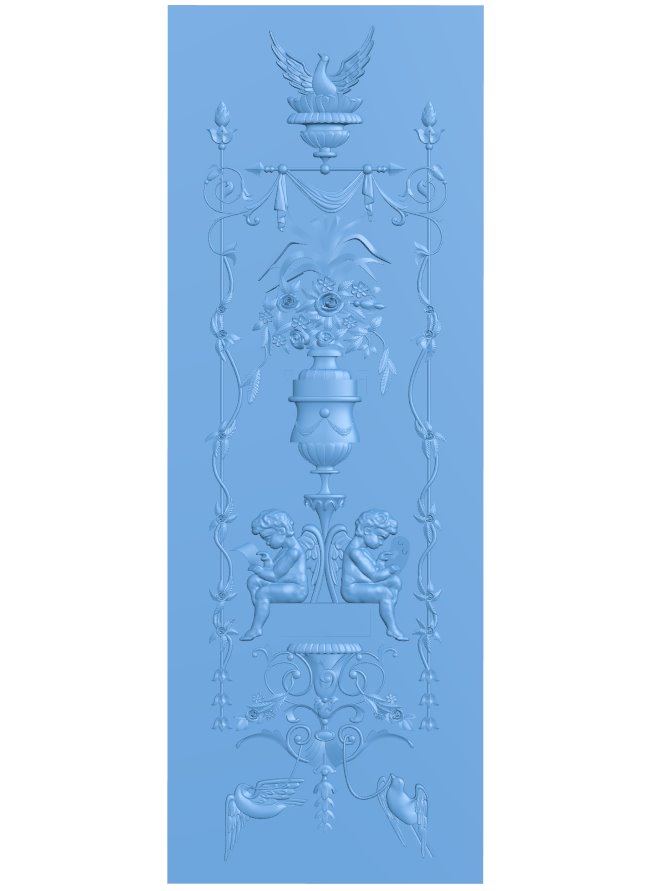 Door frame pattern T0008946 download free stl files 3d model for CNC wood carving