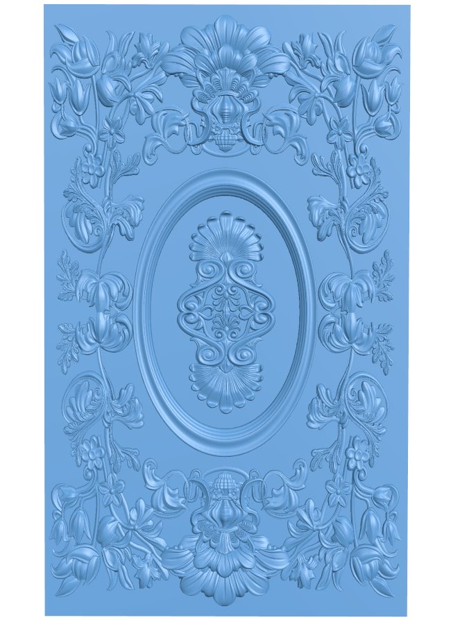 Door pattern T0008791 download free stl files 3d model for CNC wood carving