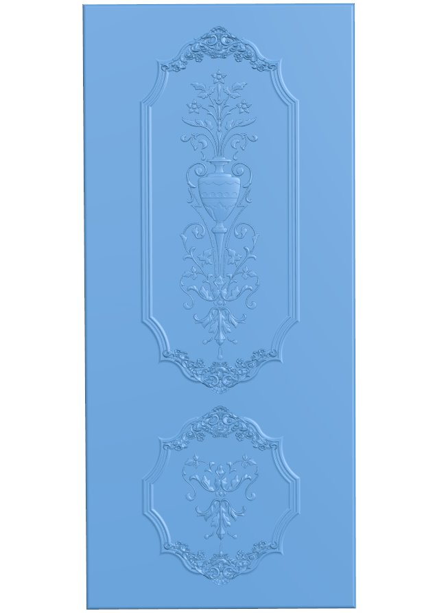 Door pattern T0008840 download free stl files 3d model for CNC wood carving