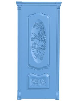 Door pattern T0008954 download free stl files 3d model for CNC wood carving