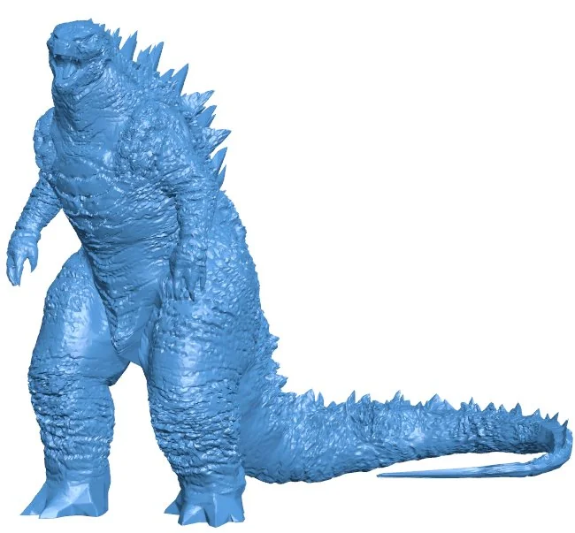 Godzilla B010920 3d model file for 3d printer