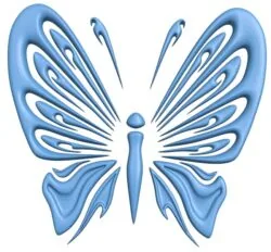 Butterfly T0009344 download free stl files 3d model for CNC wood carving