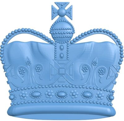 Crown pattern T0009186 download free stl files 3d model for CNC wood carving