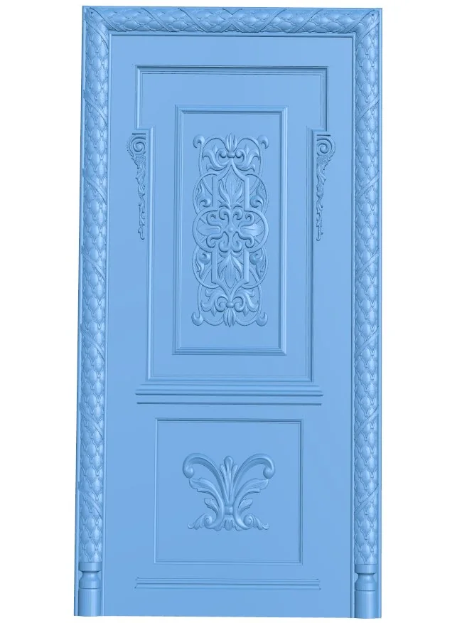 Door pattern T0009390 download free stl files 3d model for CNC wood carving