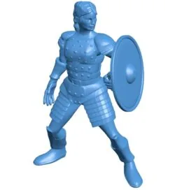 Female human cleric shield B010953 3d model file for 3d printer