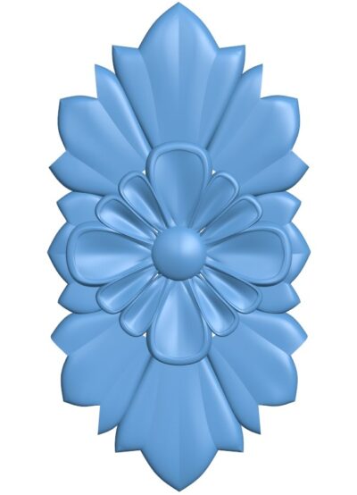 Flower pattern T0009434 download free stl files 3d model for CNC wood carving