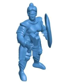 Lady Dwarf Cleric B011041 3d model file for 3d printer