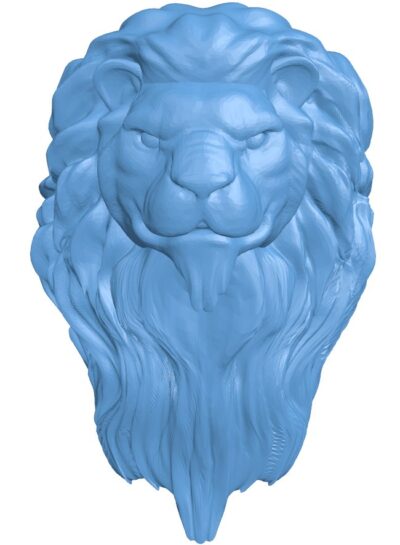 Lion head T0009122 download free stl files 3d model for CNC wood carving
