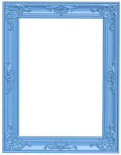 Picture frame or mirror T0009374 download free stl files 3d model for CNC wood carving