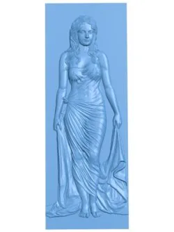 Picture of Indian woman T0009607 download free stl files 3d model for CNC wood carving