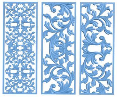 Door frame pattern T0009627 download free stl files 3d model for CNC wood carving
