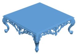 Table T0009973 download free stl files 3d model for CNC wood carving