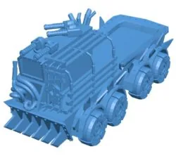 Zombie wagon B011103 3d model file for 3d printer