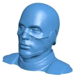 Captain America head B0011303 3d model file for 3d printer