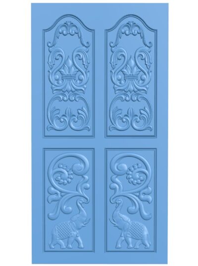 Door pattern T0010238 download free stl files 3d model for CNC wood carving