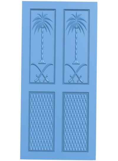 Door pattern T0010552 download free stl files 3d model for CNC wood carving