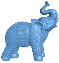 Elephant T0010390 download free stl files 3d model for CNC wood carving