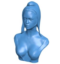 Roman Citizen Woman Bust 3D model