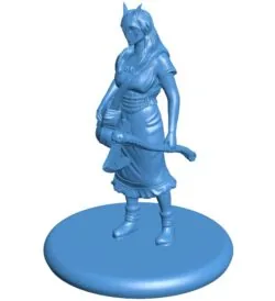 Aboriginal woman wearing mask B0011629 3d model file for 3d printer