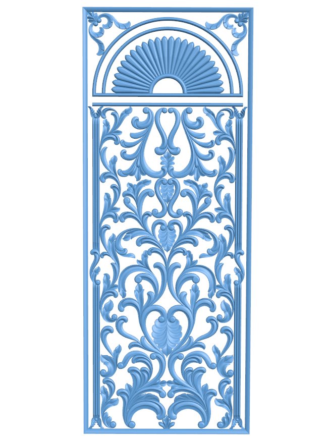 Door frame pattern T0010702 download free stl files 3d model for CNC wood carving