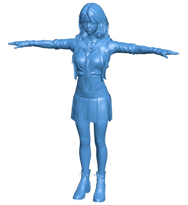 Female students B0011556 3d model file for 3d printer