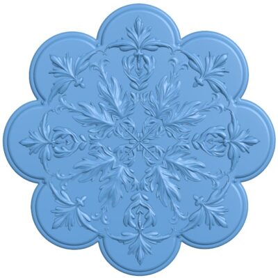 Flower pattern T0010951 download free stl files 3d model for CNC wood carving