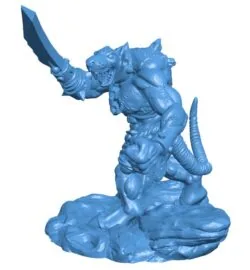 Mouse warrior B0011611 3d model file for 3d printer