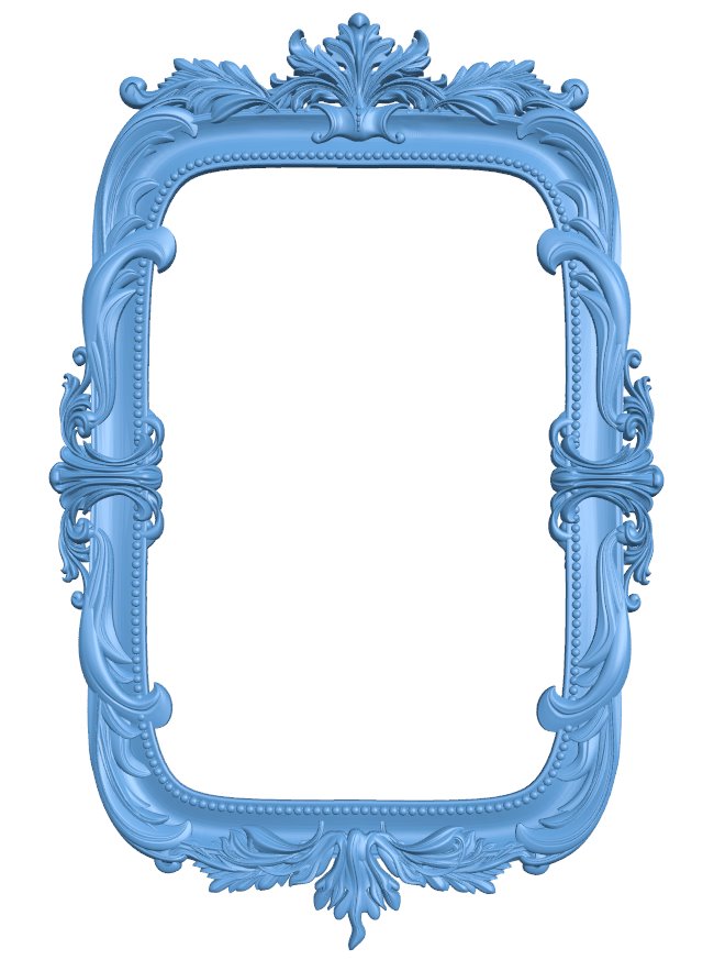 Picture frame or mirror T0010736 download free stl files 3d model for CNC wood carving