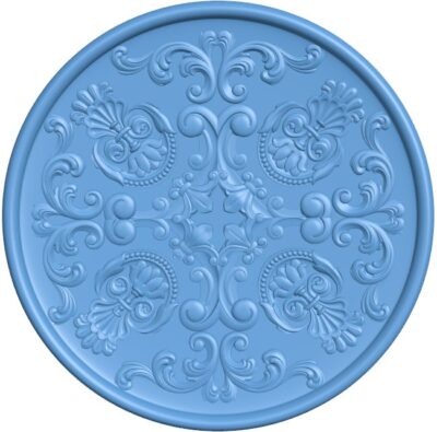 Round pattern T0011016 download free stl files 3d model for CNC wood carving