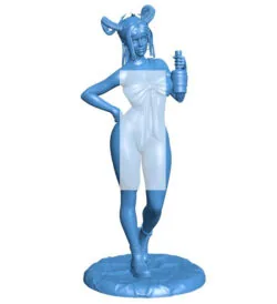 The female devil and the bottle of poison B0011807 3d model file for 3d printer