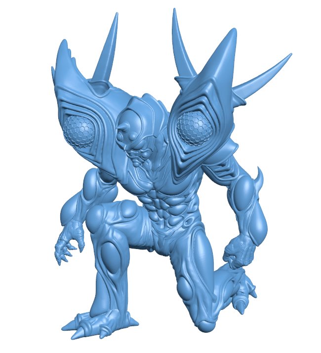 Alien warrior B0012017 3d model file for 3d printer