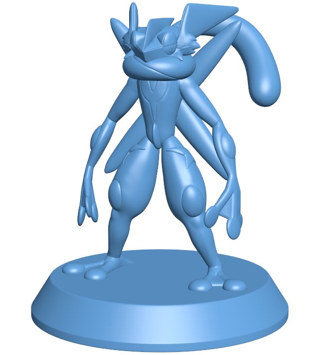 Ash's Greninja B0012032 3d model file for 3d printer