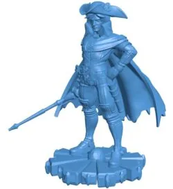 Captain Harlock B0011849 3d model file for 3d printer